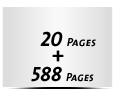  8 Seiten Schutzumschlag  4 Seiten Buchdeckel Buchdeckel unbedruckt  4 Seiten Vorsatz 588 Seiten Buchblock  4 Seiten Nachsatz Vorsatz & Nachsatz bedruckt