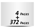 4 Seiten Umschlag 372 Seiten Buchblock