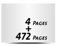 Hardcover Geschäftsberichte drucken  A4  quer (297x210mm) 472 Seiten (236 beidseitig bedruckte Blätter)
