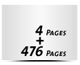 4 Seiten Umschlag 476 Seiten Buchblock