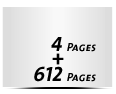 Hardcover Geschäftsberichte drucken  A4  quer (297x210mm) 612 Seiten (306 beidseitig bedruckte Blätter)