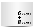 6 Seiten Umschlag (1 Ausklappseite) 8 Seiten Inhalt