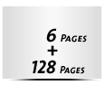  2-seitiges Deck-Blatt und  4-seitiges Schluss-Blatt 128 Seiten Inhalt (64 beidseitig bedruckte Blätter)