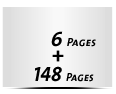  4-seitiges Deck-Blatt und  2-seitiges Schluss-Blatt 148 Seiten Inhalt (74 beidseitig bedruckte Blätter)