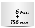  2-seitiges Deck-Blatt und  4-seitiges Schluss-Blatt 156 Seiten Inhalt (78 beidseitig bedruckte Blätter)