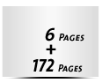  2-seitiges Deck-Blatt und  4-seitiges Schluss-Blatt 172 Seiten Inhalt (86 beidseitig bedruckte Blätter)