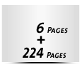  4-seitiges Deck-Blatt und  2-seitiges Schluss-Blatt 224 Seiten Inhalt (112 beidseitig bedruckte Blätter)