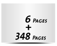  4-seitiges Deck-Blatt und  2-seitiges Schluss-Blatt 348 Seiten Inhalt (174 beidseitig bedruckte Blätter)