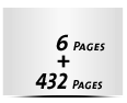  4-seitiges Deck-Blatt und  2-seitiges Schluss-Blatt 432 Seiten Inhalt (216 beidseitig bedruckte Blätter)