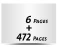  4-seitiges Deck-Blatt und  2-seitiges Schluss-Blatt 472 Seiten Inhalt (236 beidseitig bedruckte Blätter)