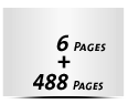  4-seitiges Deck-Blatt und  2-seitiges Schluss-Blatt 488 Seiten Inhalt (244 beidseitig bedruckte Blätter)