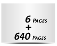 6 Seiten Umschlag (1 Ausklappseite) 640 Seiten Buchblock