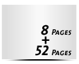  6-seitiges Deck-Blatt und  2-seitiges Schluss-Blatt 52 Seiten Inhalt (26 beidseitig bedruckte Blätter)