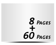  6-seitiges Deck-Blatt und  2-seitiges Schluss-Blatt 60 Seiten Inhalt (30 beidseitig bedruckte Blätter)