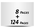  6-seitiges Deck-Blatt und  2-seitiges Schluss-Blatt 124 Seiten Inhalt (62 beidseitig bedruckte Blätter)