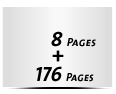  4-seitiges Deck-Blatt und  4-seitiges Schluss-Blatt 176 Seiten Inhalt (88 beidseitig bedruckte Blätter)