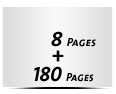  4-seitiges Deck-Blatt und  4-seitiges Schluss-Blatt 180 Seiten Inhalt (90 beidseitig bedruckte Blätter)