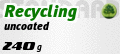 Papier Umschlag: 240  Recyclingkarton Papier Buchblock: 100  Recyclingpapier 