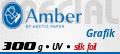 Papier Umschlag: 300  Amber Grafik UV-Lack hochglänzend partiell auf matter Folienkaschierung, einseitig Papier Innenteil: 110  Maxi Offset 