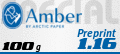 Papiersorte Schreibtisch-Unterlagen: Amber Preprint Preprintpapier, Volumen, holzfrei