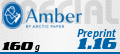 Papiersorte Briefpapiere: Amber Preprint Preprintpapier, Volumen, holzfrei