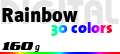 Papiersorte Digitaldruck Blöcke: Rainbow weißes Premium-Papier