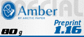 Papiersorte Blöcke: Amber Preprint Preprintpapier, Volumen, holzfrei