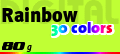 Papiersorte Digitaldruck Flyer: Rainbow neongrünes Premium-Papier